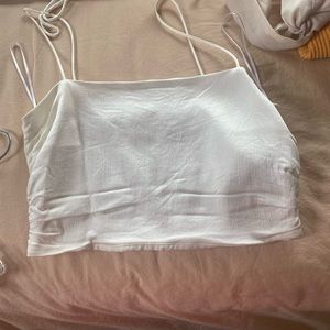 Zara Satin cropped tank